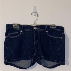 Levi's Dark Denim Low Rise Shorts